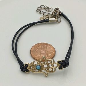 ✨3 for 25✨ Hand of Hamsa Vegan Leather Bracelet